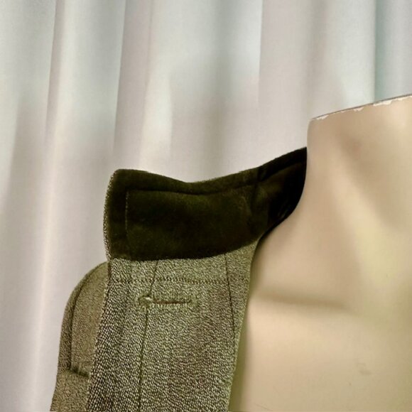 J. Crew Military green wool blend blazer jacket top pockets Size 2 - Picture 5 of 10